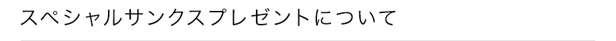 【スペシャルサンクスプレゼントについて】